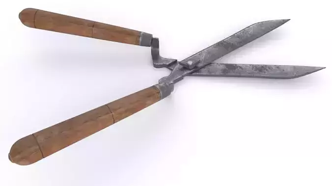 Garden Shears Low-poly 3D model
