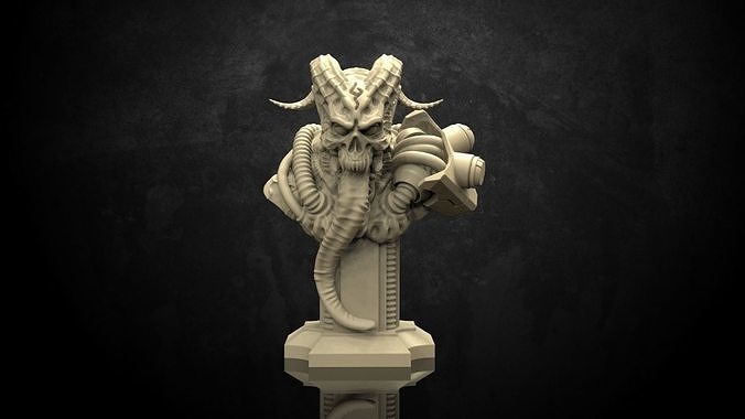 Cyber Incubus Bust 3D print model