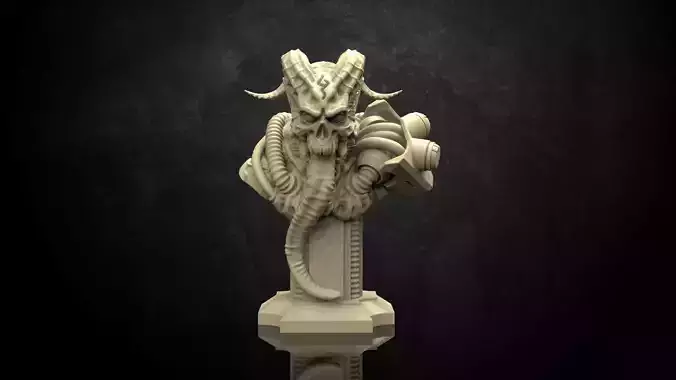 Cyber Incubus Bust 3D print model