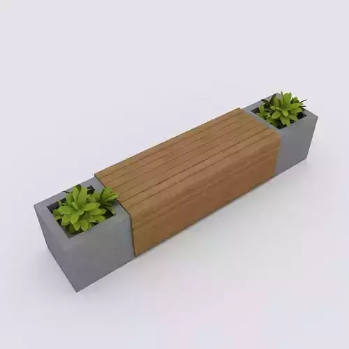 Modern Bench Street and Garden 6