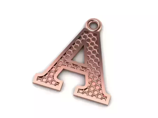 Alphabets Letter A Pendant