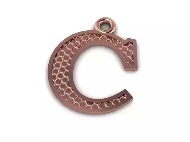 Alphabets Letter C Pendant
