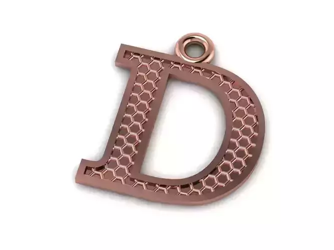 Alphabets Letter D Pendant