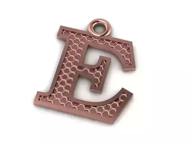 Alphabets Letter E Pendant