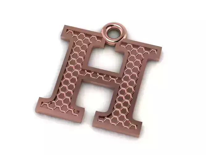 Alphabets Letter H Pendant