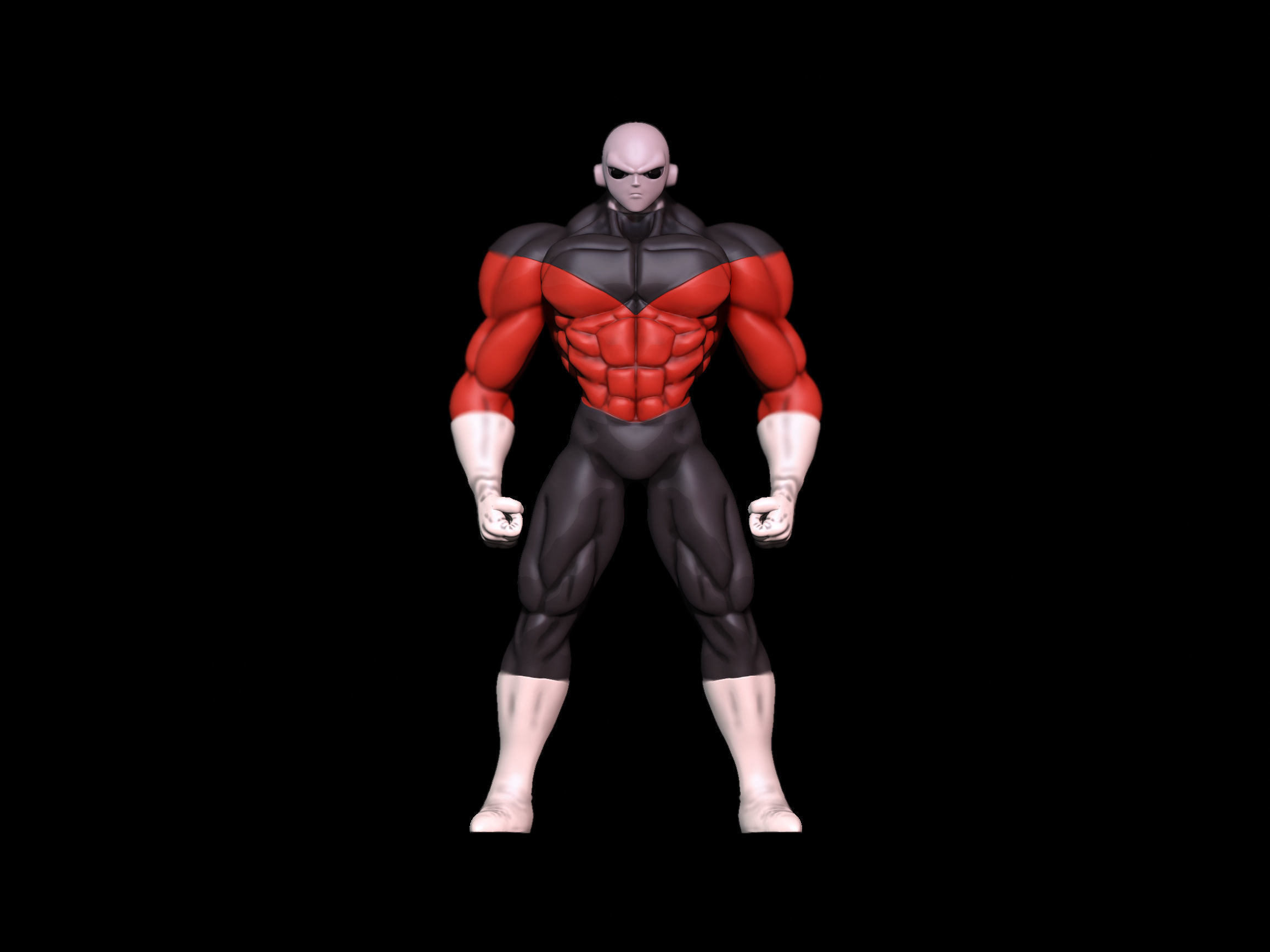 Jiren comic book character 3D print model_1