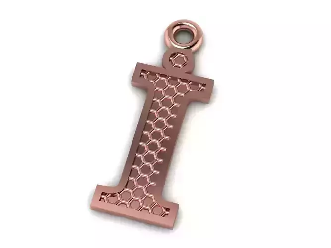Alphabets Letter Turkish i Pendant