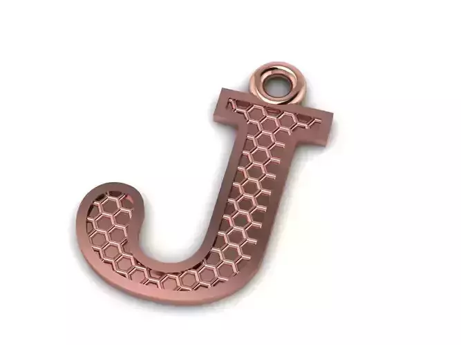 Alphabets Letter J Pendant
