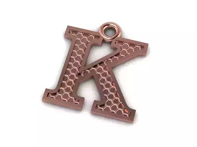 Alphabets Letter K Pendant