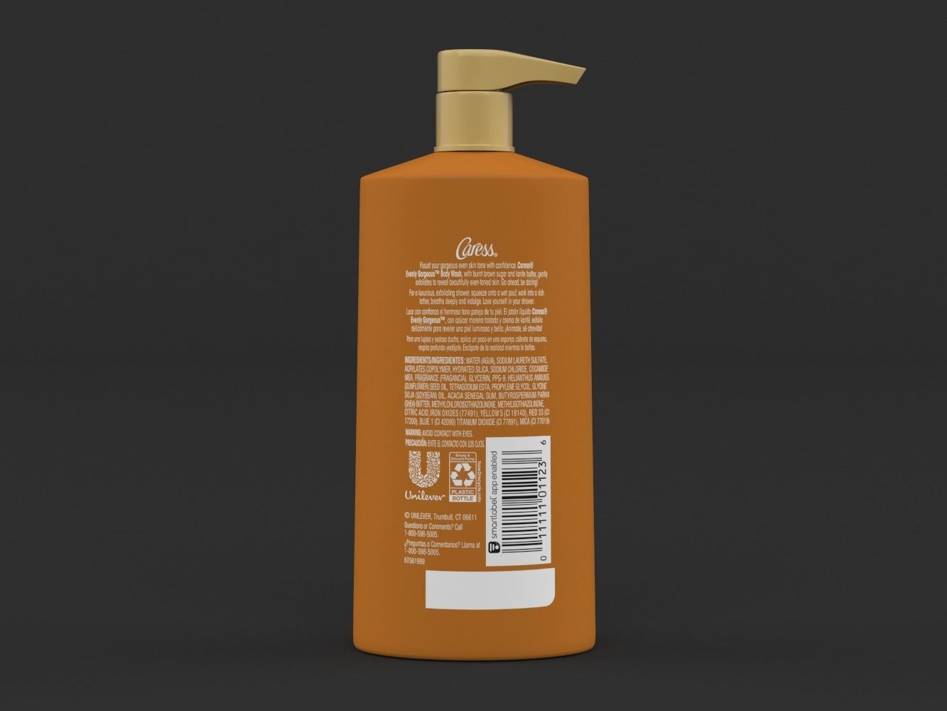 Caress Body Wash Set 3D model CGTrader