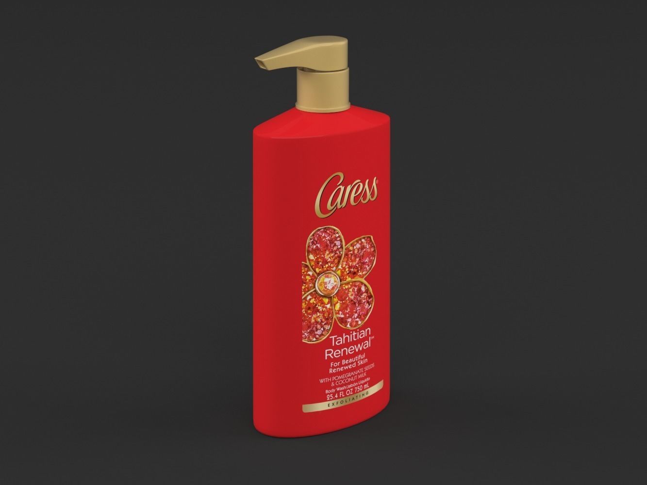 Caress Body Wash Set 3D model CGTrader