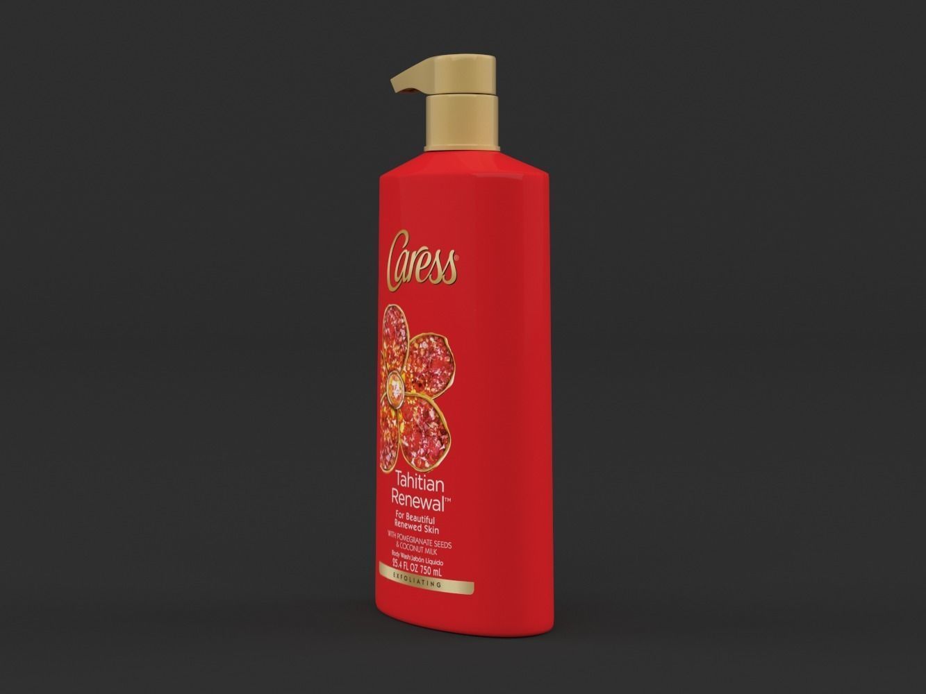 Caress Body Wash Set 3D model CGTrader