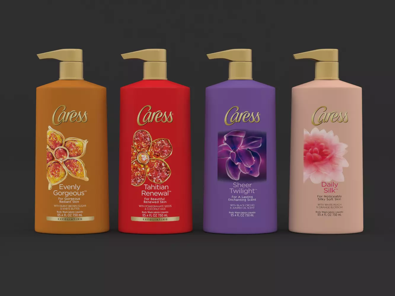 Caress Body Wash Set 3D model