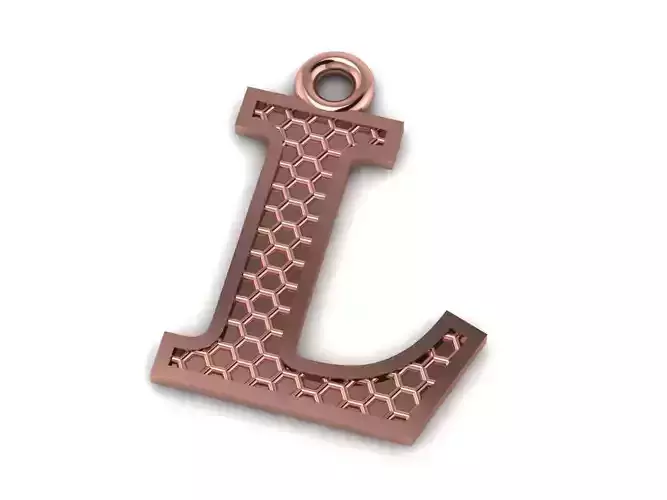 Alphabets Letter L Pendant