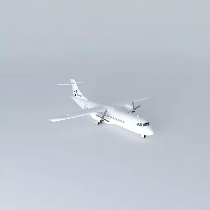 CanaryFly Airlines ATR 42 Free 3D model_0