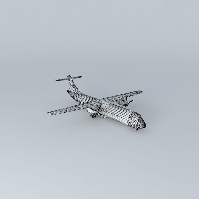 CanaryFly Airlines ATR 42 Free 3D model_3
