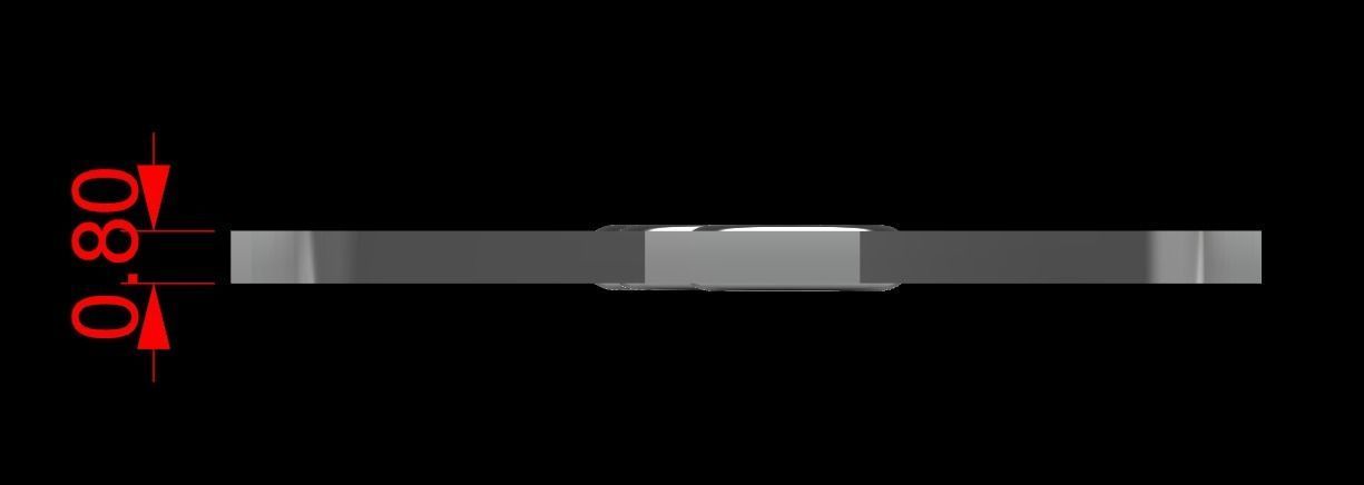 Alphabets Letter N Pendant 3D print model_3