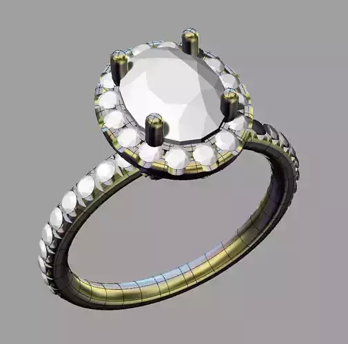 oval stone luxury ring