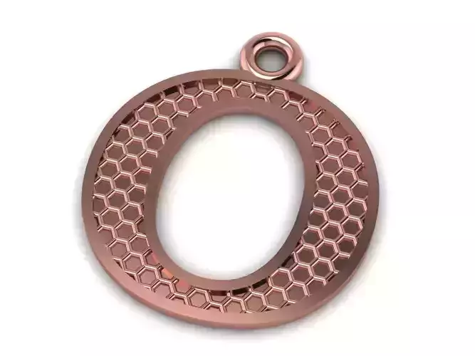 Alphabets Letter O Pendant