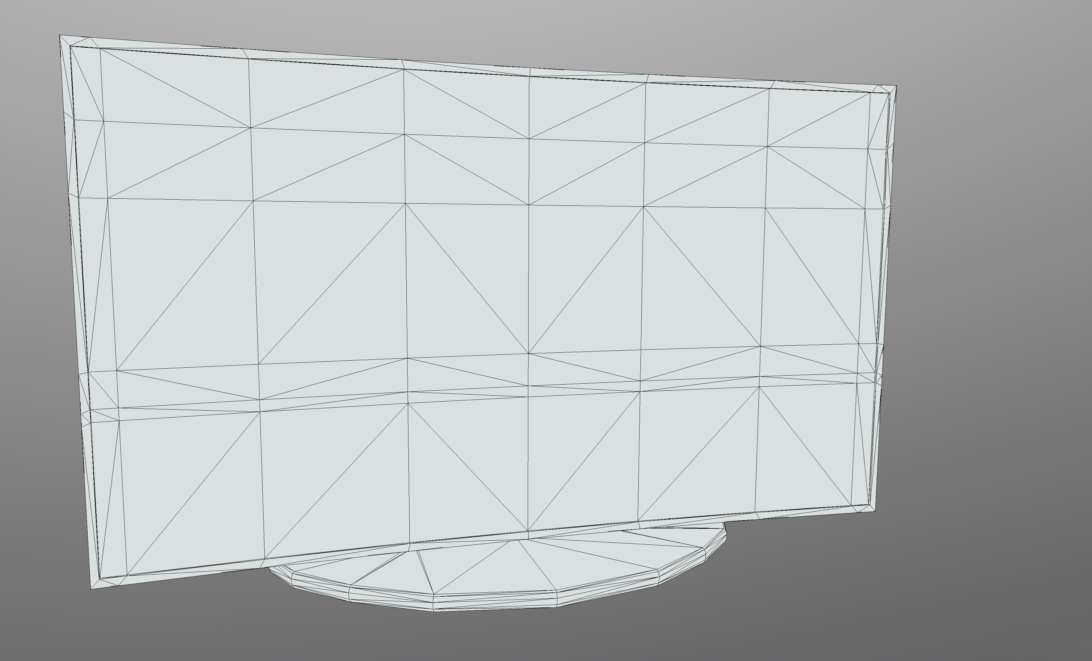 Superfuntimes Modern Curved Television 3D model_3