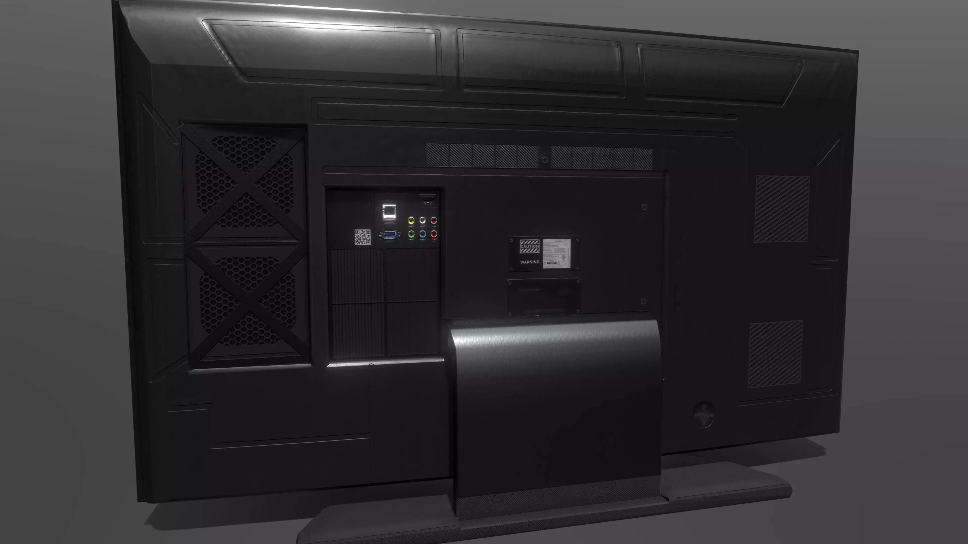 Superfuntimes Modern Curved Television 3D model_0
