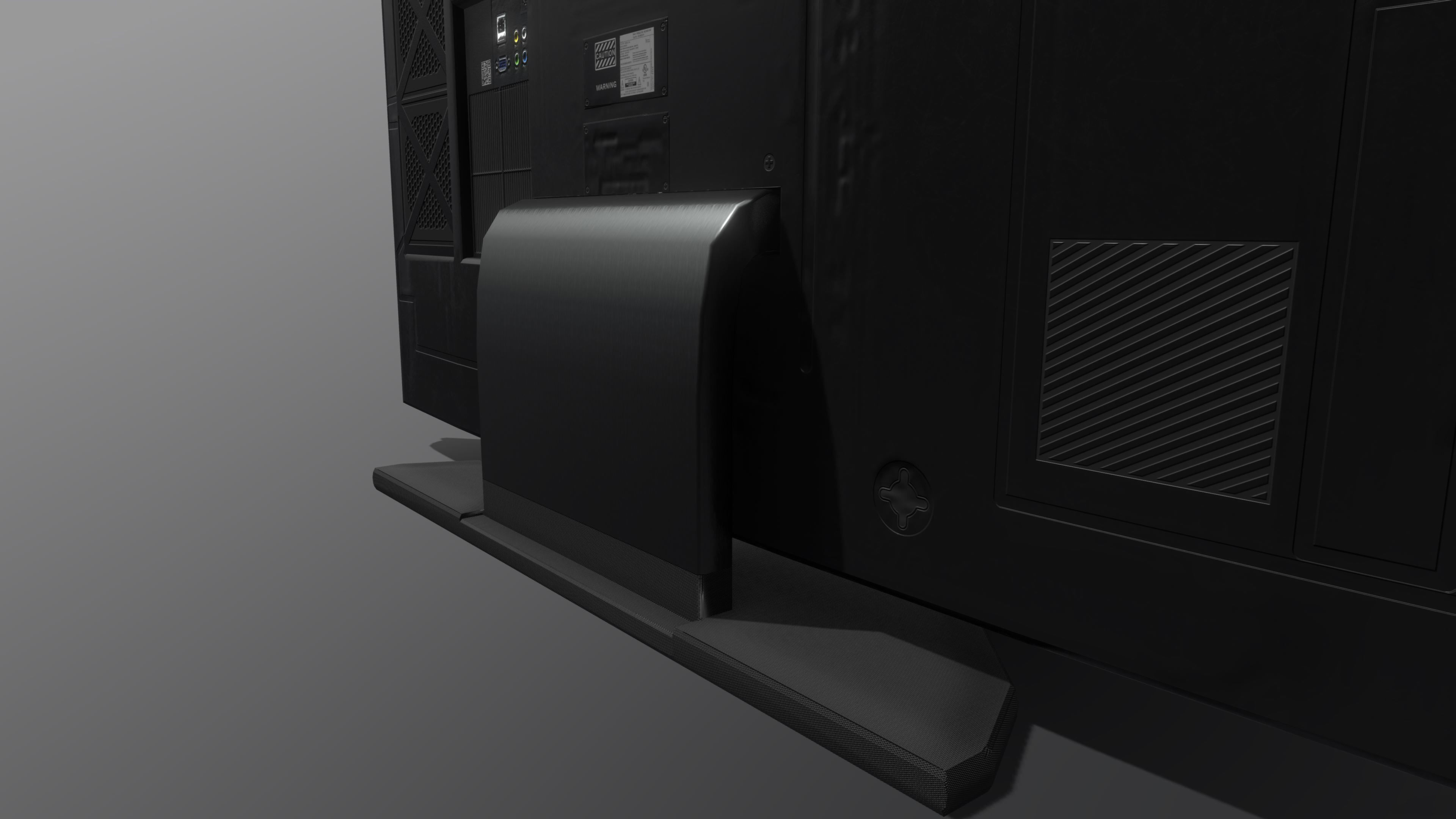 Superfuntimes Modern Curved Television 3D model_4