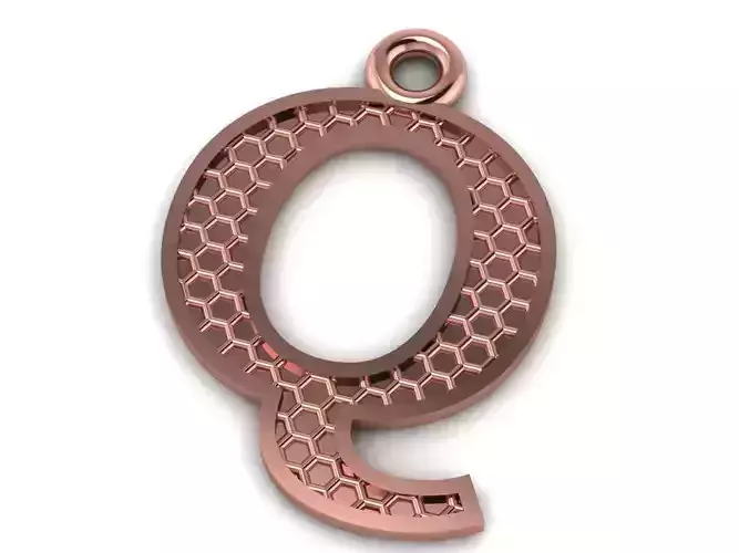 Alphabets Letter Q Pendant