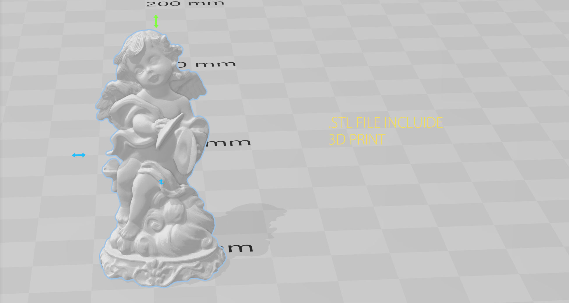 Angel 11 Low-poly 3D model_15