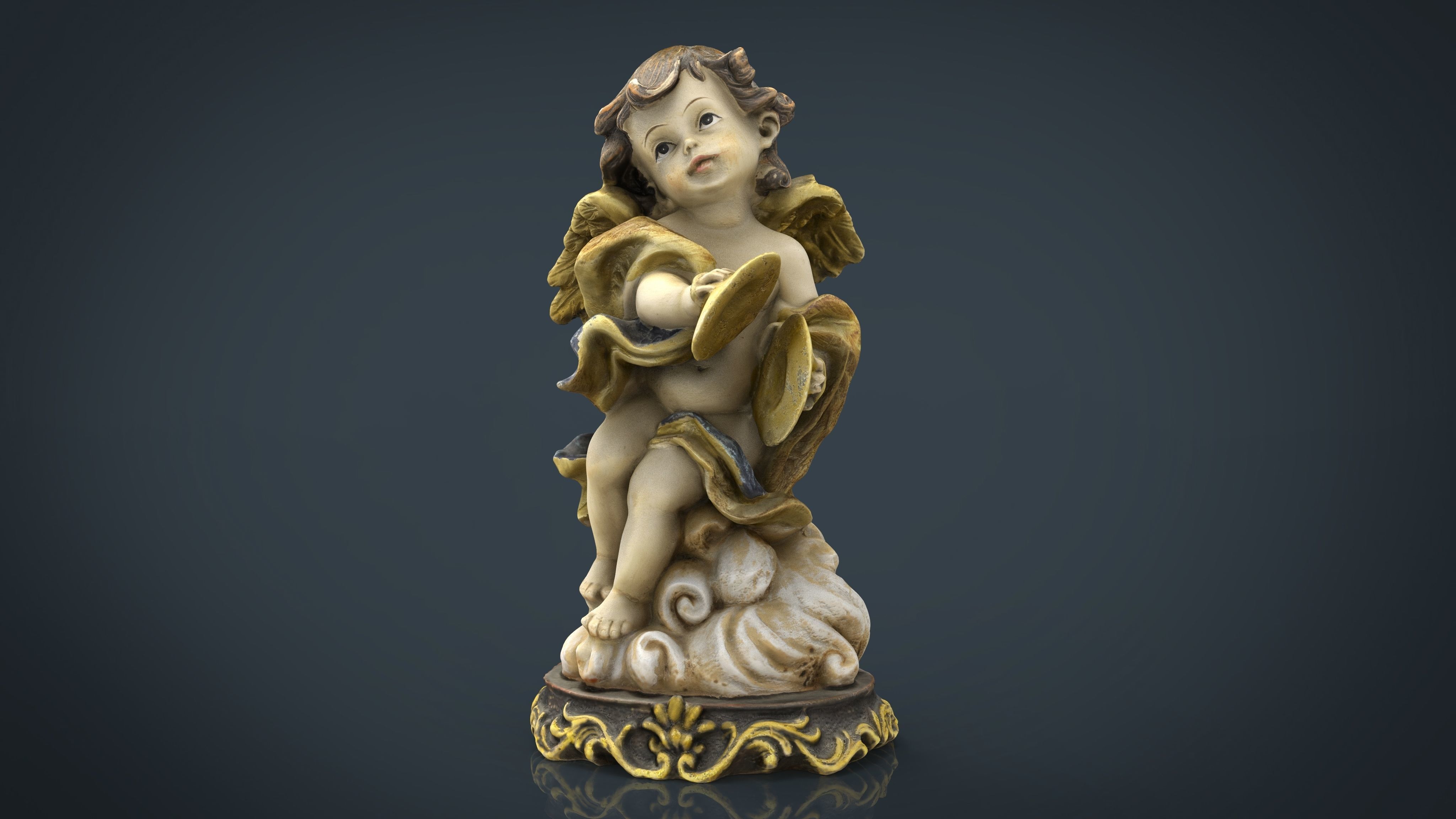 Angel 11 Low-poly 3D model_6