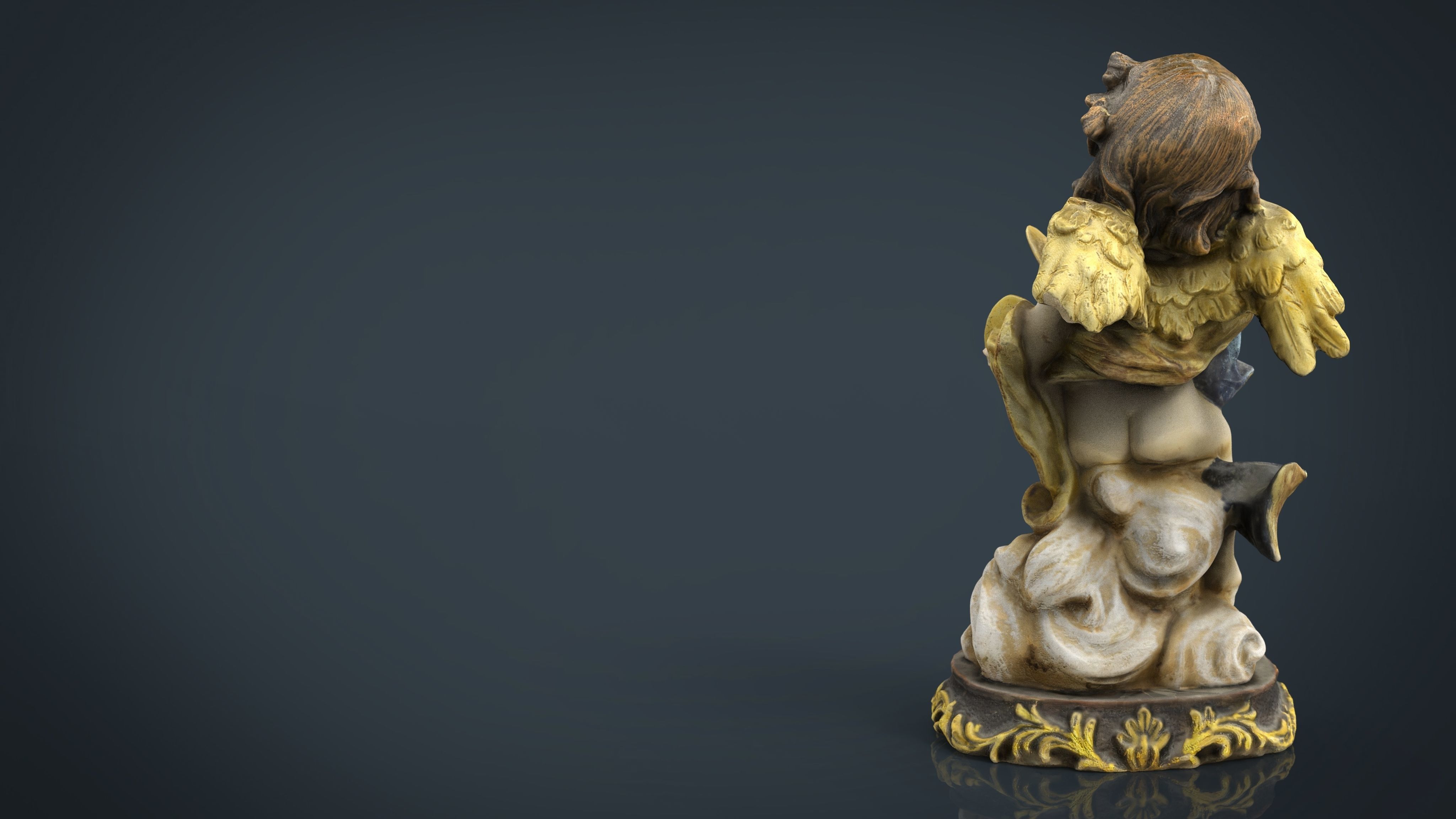 Angel 11 Low-poly 3D model_7