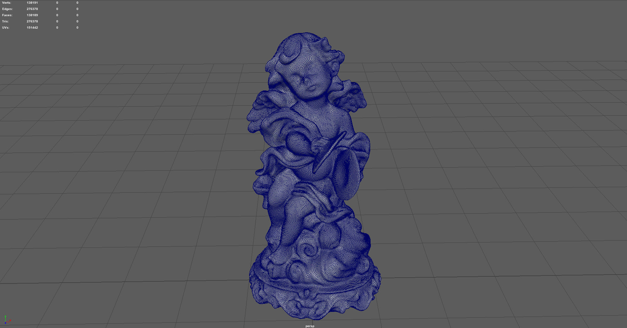 Angel 11 Low-poly 3D model_5
