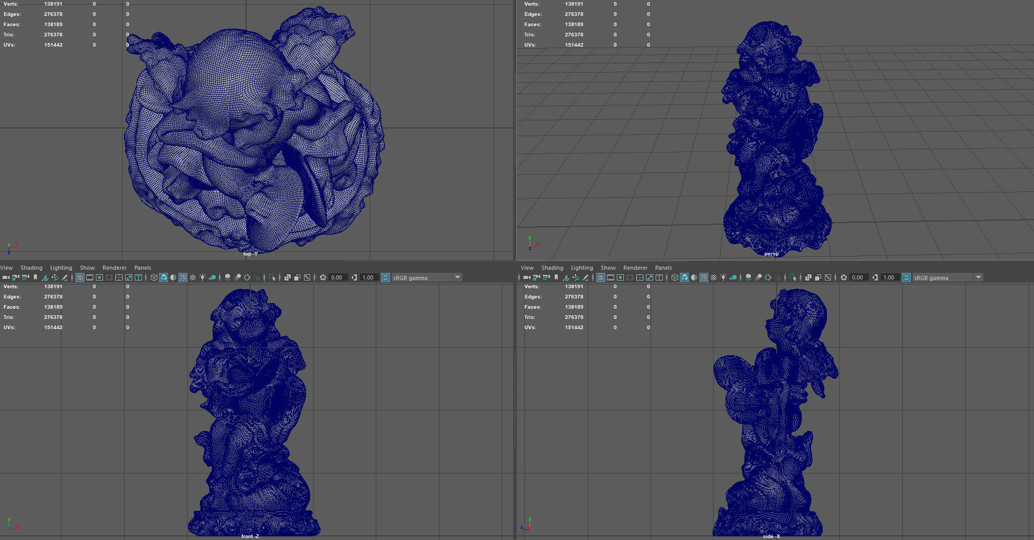 Angel 11 Low-poly 3D model_12