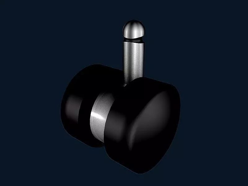 Chair wheel 2 3D model_0