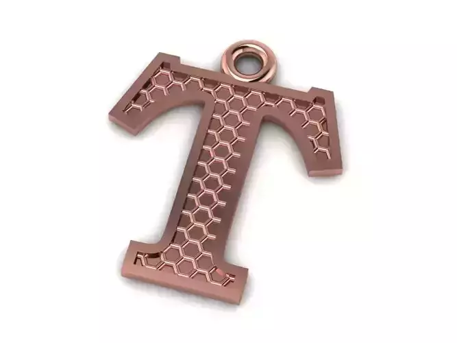 Alphabets Letter T Pendant