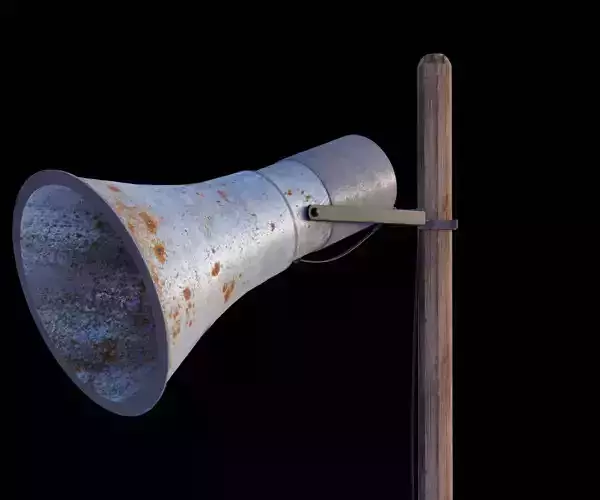 Old loudspeaker with Pole