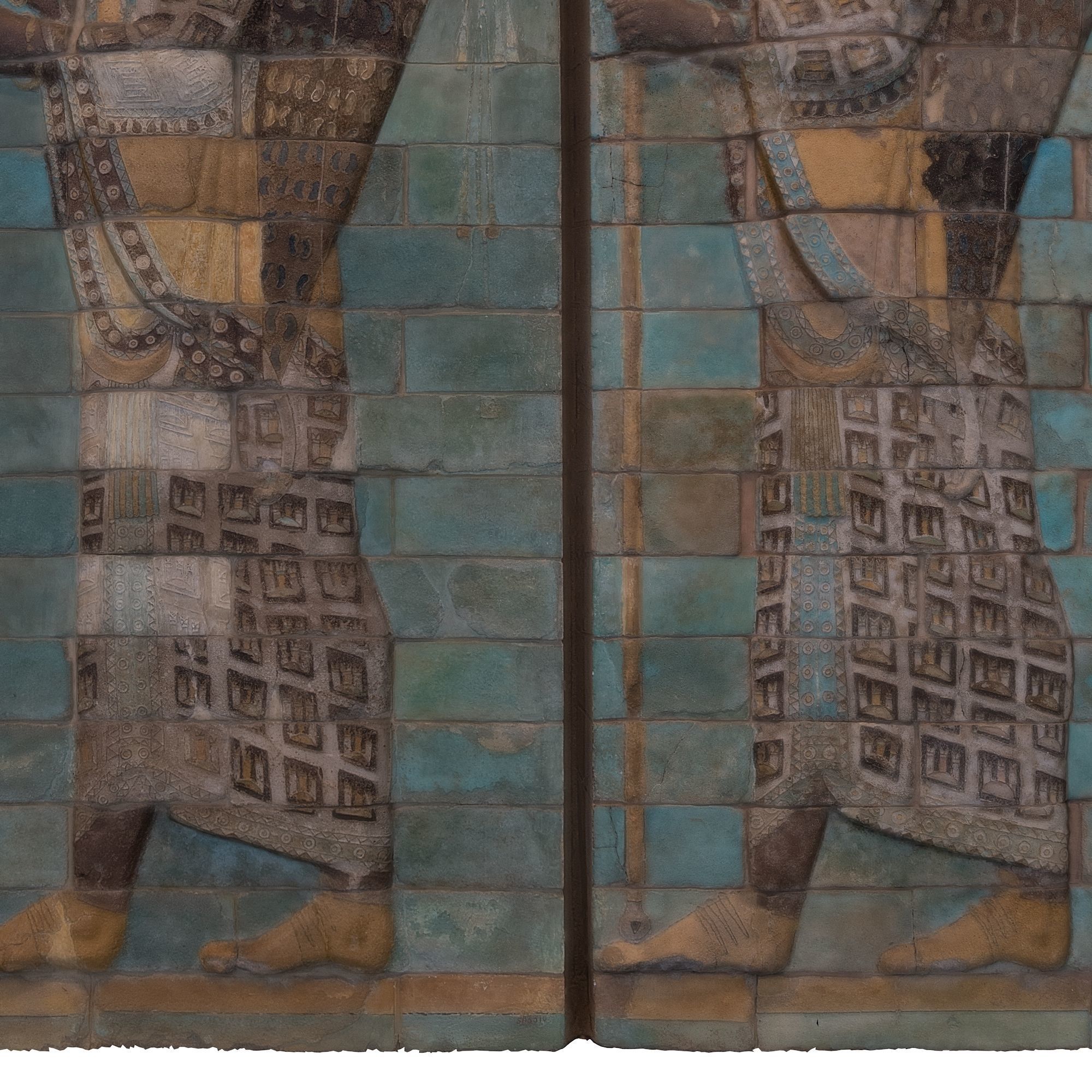 ASSYRIAN - FRIEZE OF ARCHERS STONEWALL 2 ARCHERS 3D model_10