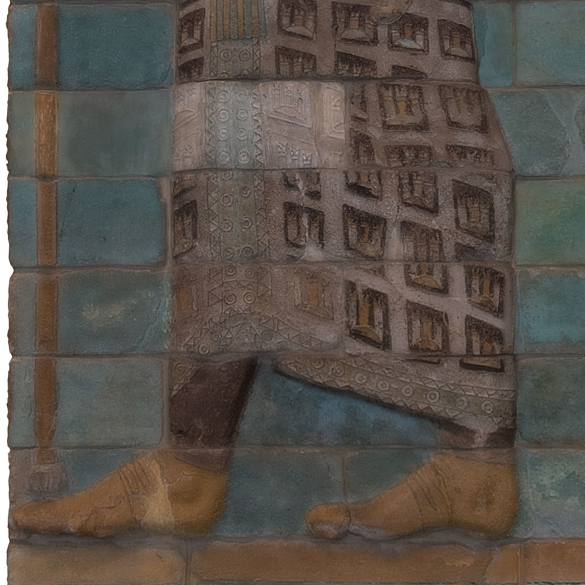 ASSYRIAN - FRIEZE OF ARCHERS STONEWALL 2 ARCHERS 3D model_14