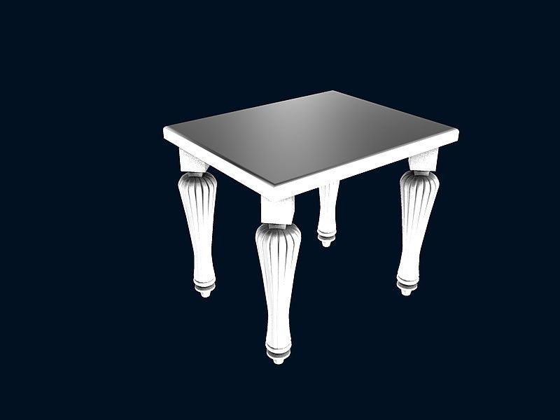 Round side coffee table 2 3D model_2