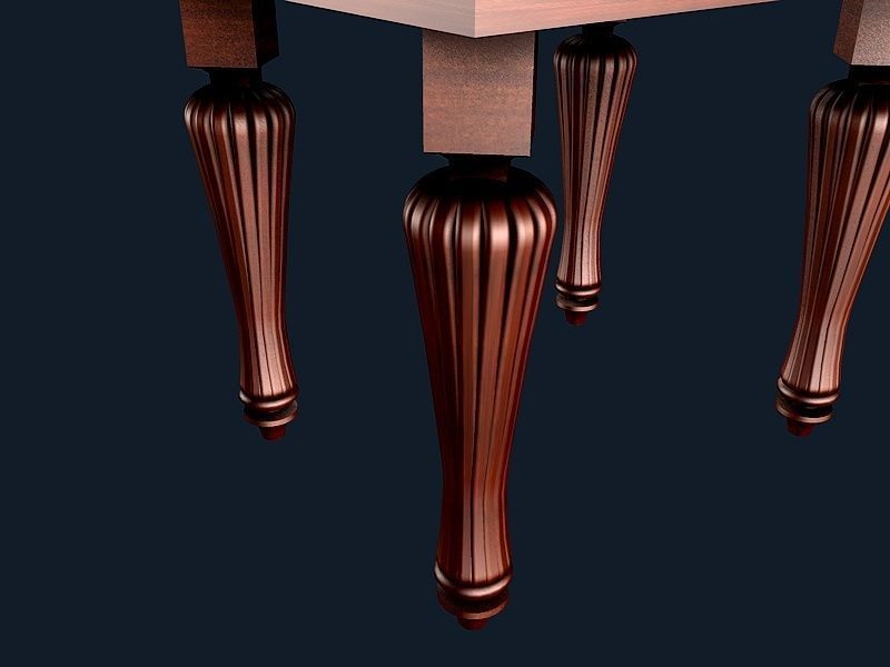 Round side coffee table 2 3D model_1