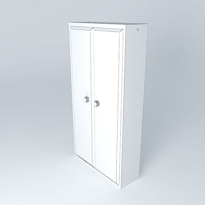 Shelf Cabinet Free 3D model_4