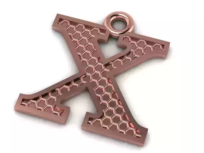 Alphabets Letter X Pendant