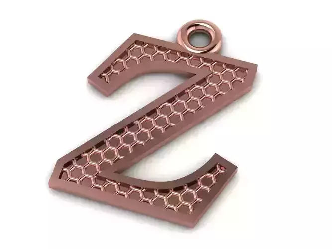 Alphabets Letter Z Pendant