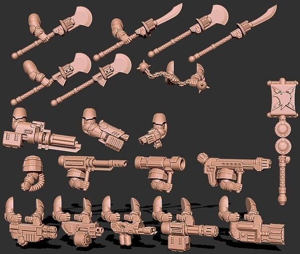 Tempest Knights - Weapons and Upgrade Pack Free 3D print model