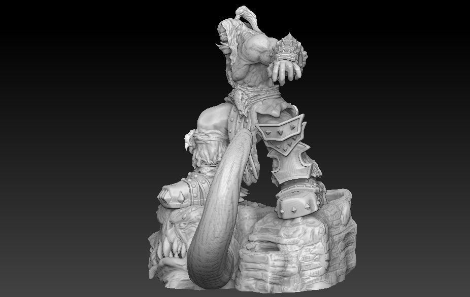 Grommash Hellscream model 3D print model_3