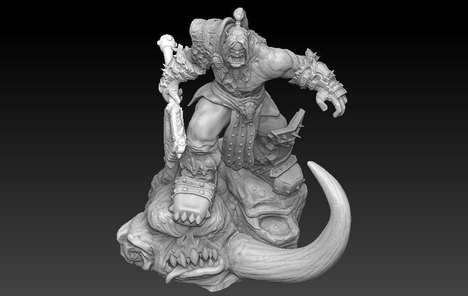 Grommash Hellscream model 3D print model_1