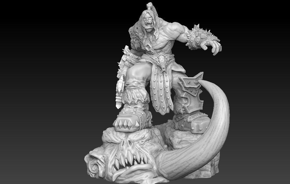Grommash Hellscream model 3D print model_2