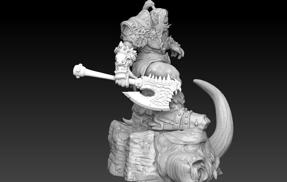 Grommash Hellscream model 3D print model_5