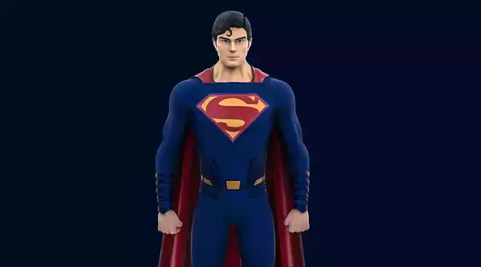 Superman dc comics statue 3D model