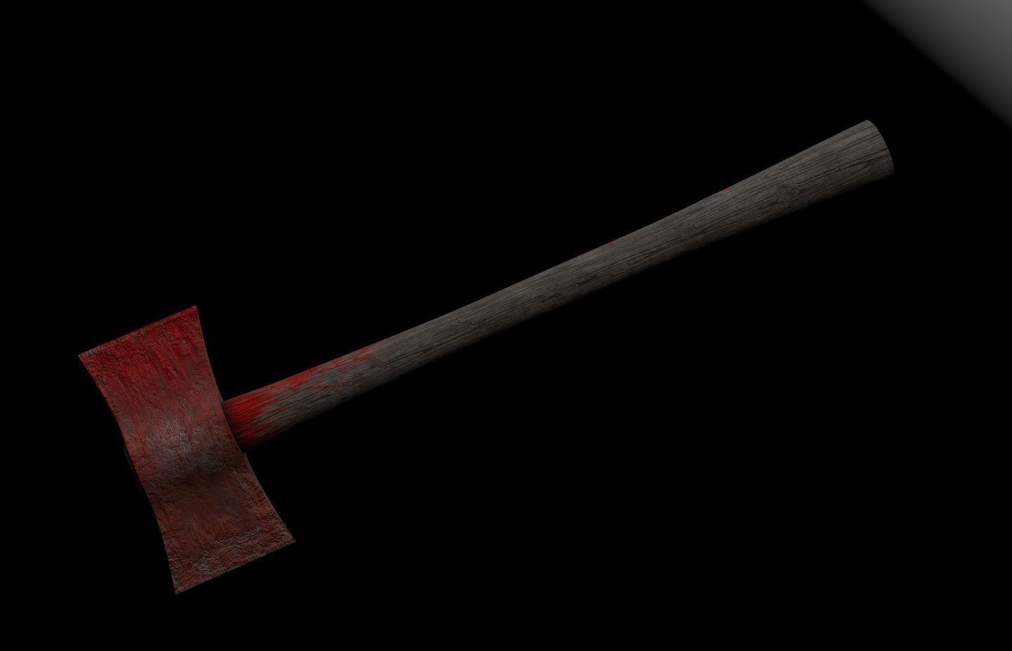 Axe - Double-headed with multiple textures Low-poly 3D model_7
