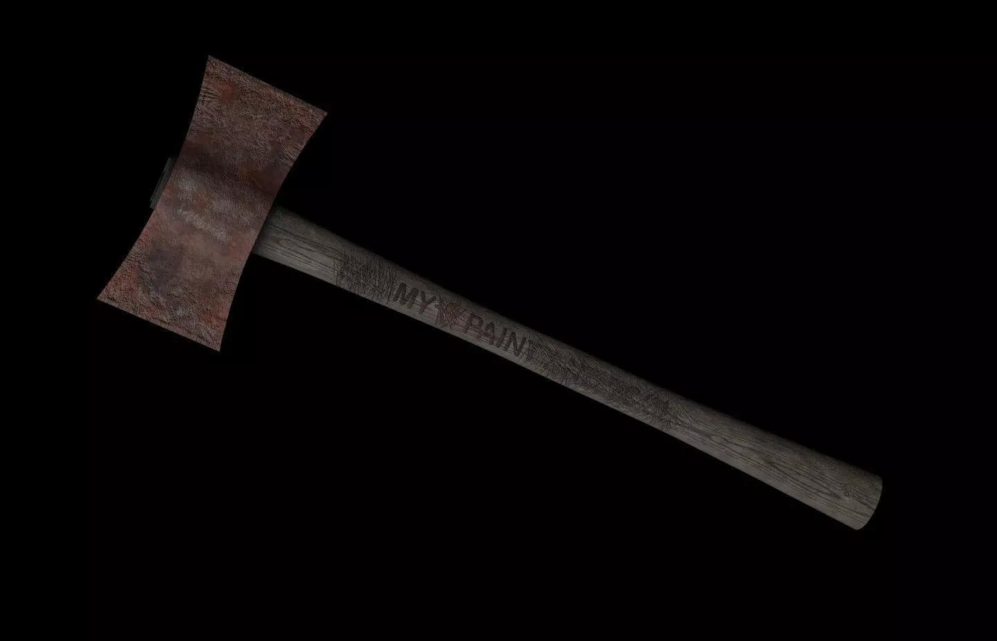 Axe - Double-headed with multiple textures Low-poly 3D model_0